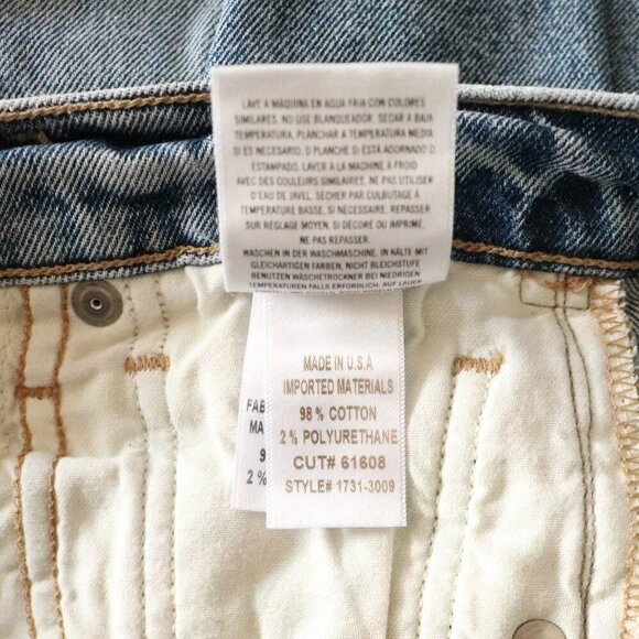 Citizens of Humanity Charlotte Women's 24 Blue Denim High Rise Straight Leg Jean - Picture 14 of 15